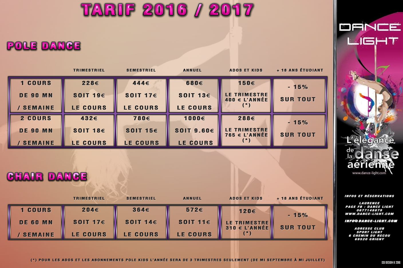 tarifs